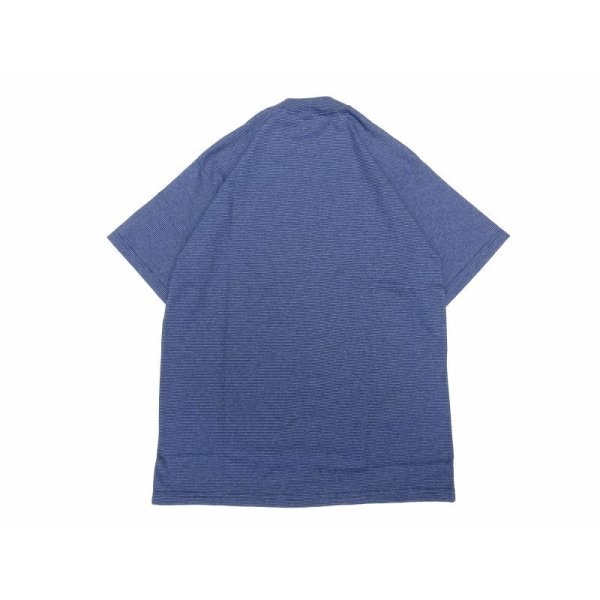 画像2: CalCru (カルクルー) 5.5oz Adult 1/16 microstripe T-shirt ネイビー