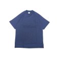 画像1: CalCru (カルクルー) 5.5oz Adult 1/16 microstripe T-shirt ネイビー (1)