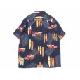 画像2: TWO PALMS (トゥーパームス) S/S Hawaiian Shirt / Rayon WOODY ブラック (2)