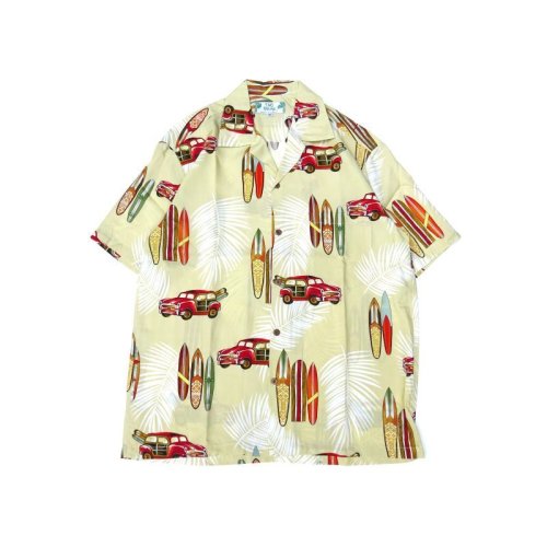他の写真1: TWO PALMS (トゥーパームス) S/S Hawaiian Shirt / Rayon WOODY ベージュ