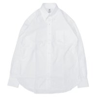 GAMBERT SHIRT (ギャンバートシャツ) B/D SHIRT OX SOLID ホワイト