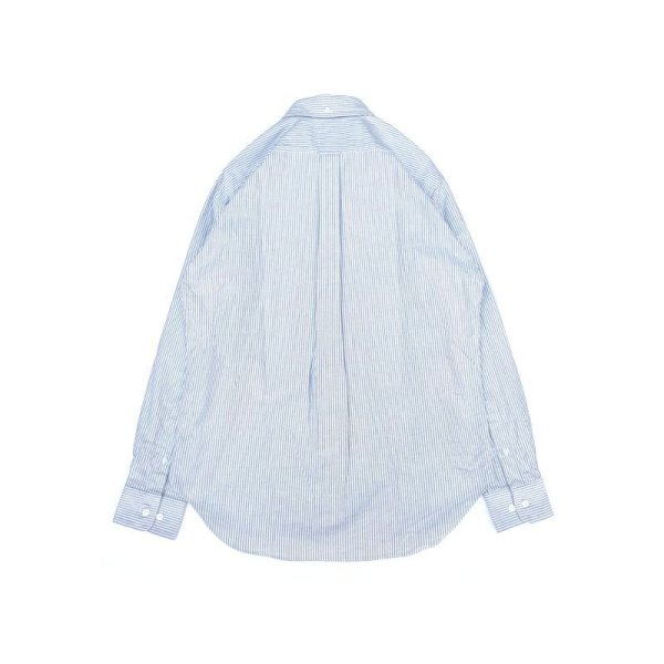 画像2: SERO (セロ ) B.D. REGULAR SHIRT OXFORD STRIPE ネイビーストライプ