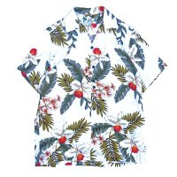 TWO PALMS (トゥーパームス) S/S Hawaiian Shirt HAWAIIAN ORCHID ホワイト