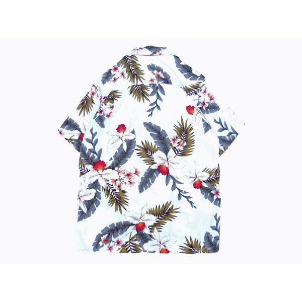 画像2: TWO PALMS (トゥーパームス) S/S Hawaiian Shirt HAWAIIAN ORCHID ホワイト