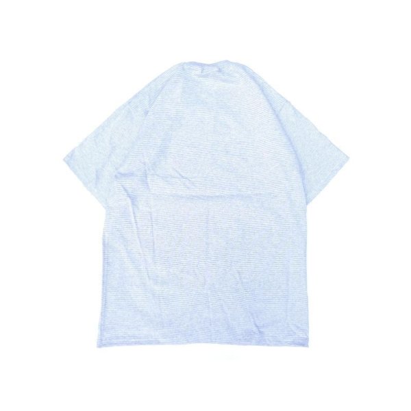 画像2: CalCru (カルクルー) 5.5oz Adult 1/16 microstripe T-shirt アッシュ/ホワイト