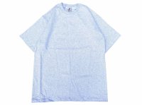 CalCru (カルクルー) 5.5oz Adult 1/16 microstripe T-shirt アッシュ/ホワイト