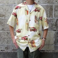 TWO PALMS (トゥーパームス) S/S Hawaiian Shirt / Rayon WOODY ベージュ