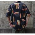画像6: TWO PALMS (トゥーパームス) S/S Hawaiian Shirt / Rayon WOODY ブラック