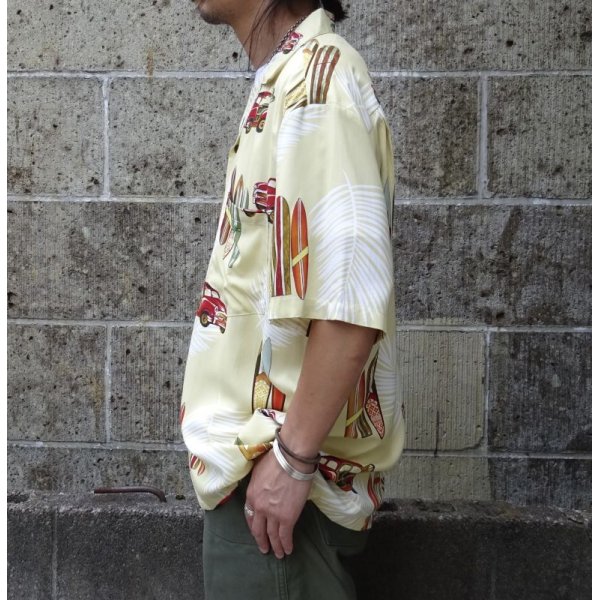 画像2: TWO PALMS (トゥーパームス) S/S Hawaiian Shirt / Rayon WOODY ベージュ