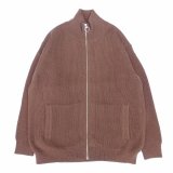 VINCENT ET MIREILLE (ヴァンソンエミレイユ) FULL ZIP SWEATER ブロンド