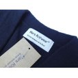 画像3: Mars Knitwear (マーズニットウェア) LAMBSWOOL V-NECK 2PKT CARDIGAN ブラック (3)