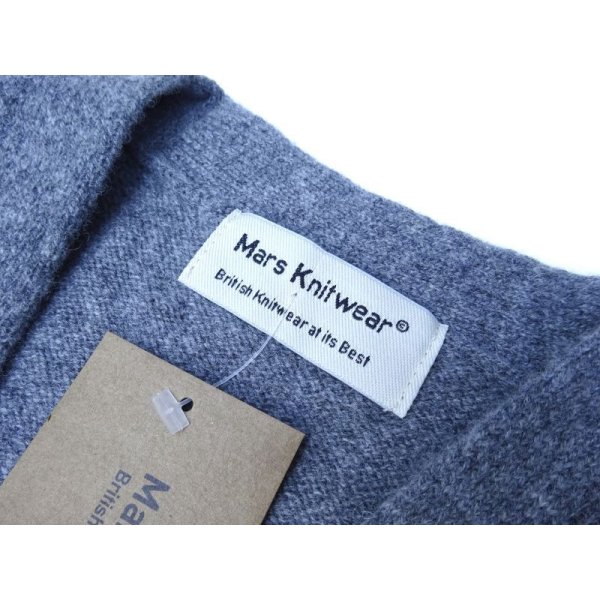 画像3: Mars Knitwear (マーズニットウェア) LAMBSWOOL V-NECK 2PKT CARDIGAN グレーミックス