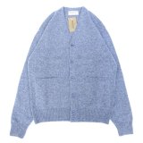 Mars Knitwear (マーズニットウェア) LAMBSWOOL V-NECK 2PKT CARDIGAN グレーミックス