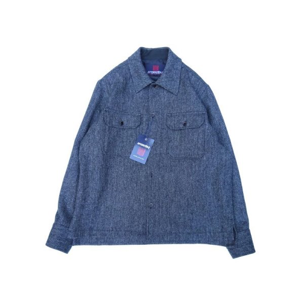 画像1: INVERTERE (インバーティア) CPO-SHIRT JKT C.グレー ヘリンボーン