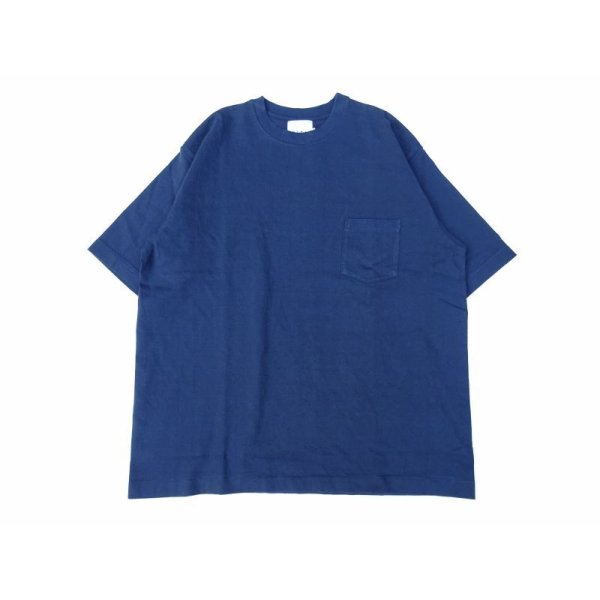 画像1: MIDA (ミダ) CREW NECK POCKET TEE S/S ネイビー