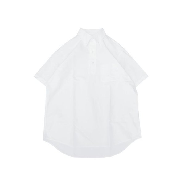 画像1: SERO (セロ ) B.D. SHORT SLEEVE PO SHIRT OXFORD ホワイト