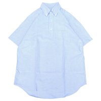 SERO (セロ ) B.D. SHORT SLEEVE PO SHIRT OXFORD ブルー