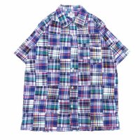 SERO (セロ ) S/S OPEN COLLOR SHIRT PATCHWORK クレイジー