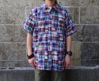 SERO (セロ ) S/S OPEN COLLOR SHIRT PATCHWORK クレイジー