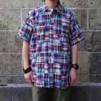 SERO (セロ ) S/S OPEN COLLOR SHIRT PATCHWORK クレイジー