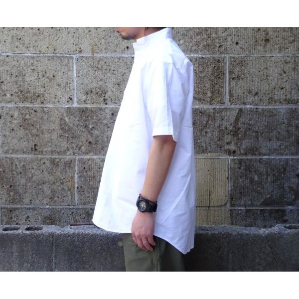 画像2: SERO (セロ ) B.D. SHORT SLEEVE PO SHIRT OXFORD ホワイト