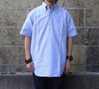 SERO (セロ ) B.D. SHORT SLEEVE PO SHIRT OXFORD ブルー