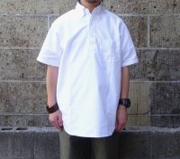 SERO (セロ ) B.D. SHORT SLEEVE PO SHIRT OXFORD ホワイト