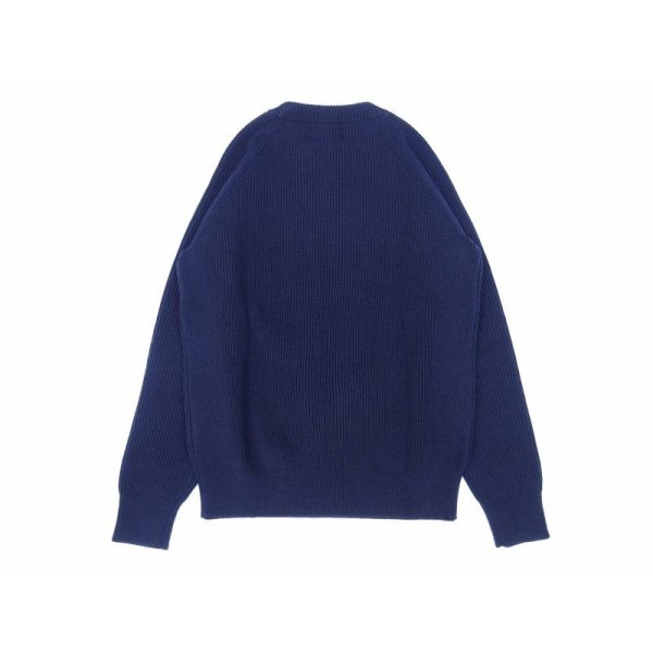 画像2: VINCENT ET MIREILLE (ヴァンソンエミレイユ) CREW NECK SWEATER 8GG AZE ネイビー