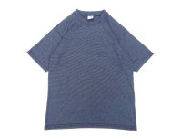 CalCru (カルクルー) 5.5oz Adult 1/16 microstripe T-shirt ブラック