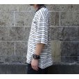 画像6: THOUSAND MILE (サウザンドマイル) SHORT SLEEVE MULTI BORDER T-SHIRT 白×黒×ベージュ