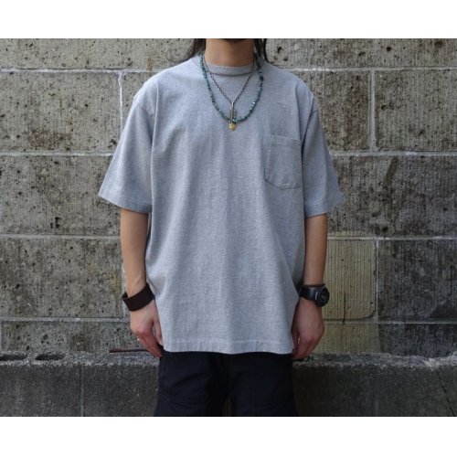 他の写真1: MIDA (ミダ) CREW NECK POCKET TEE S/S ヘザーグレー