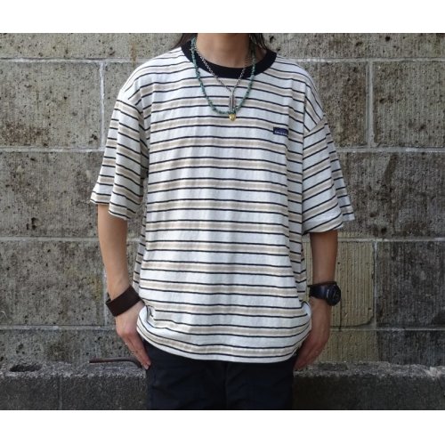 他の写真1: THOUSAND MILE (サウザンドマイル) SHORT SLEEVE MULTI BORDER T-SHIRT 白×黒×ベージュ