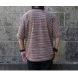 画像7: THOUSAND MILE (サウザンドマイル) SHORT SLEEVE MULTI BORDER T-SHIRT 茶×薄茶×紺