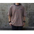 画像5: THOUSAND MILE (サウザンドマイル) SHORT SLEEVE MULTI BORDER T-SHIRT 茶×薄茶×紺