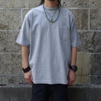 MIDA (ミダ) CREW NECK POCKET TEE S/S ヘザーグレー