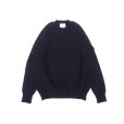 画像1: Jamieson’s (ジャミーソンズ) Plain Saddle Shoulder crew neck ブラック (1)