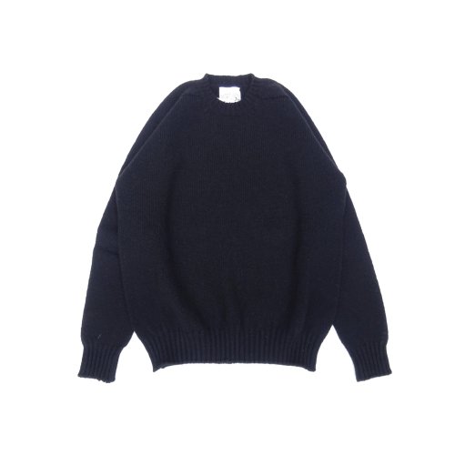 他の写真1: Jamieson’s (ジャミーソンズ) Plain Saddle Shoulder crew neck ブラック