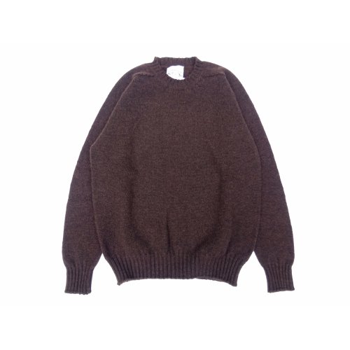 他の写真1: Jamieson’s (ジャミーソンズ) Plain Saddle Shoulder crew neck ミディアムブラウン