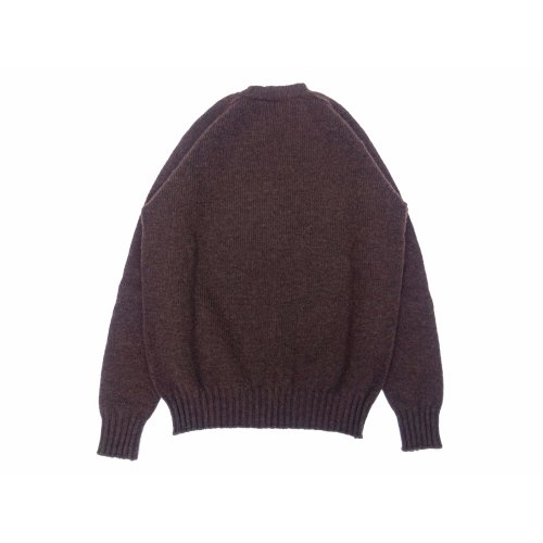 他の写真2: Jamieson’s (ジャミーソンズ) Plain Saddle Shoulder crew neck ミディアムブラウン