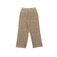 画像2: RICCARDO METHA (リカルドメッサ) 1TUCK WIDE PANTS CORDUROY カーキ (2)