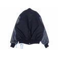 画像2: GAME SPORTSWEAR (ゲームスポーツウェア) Varsity Wool Leather Jacket ブラック×ブラック (2)