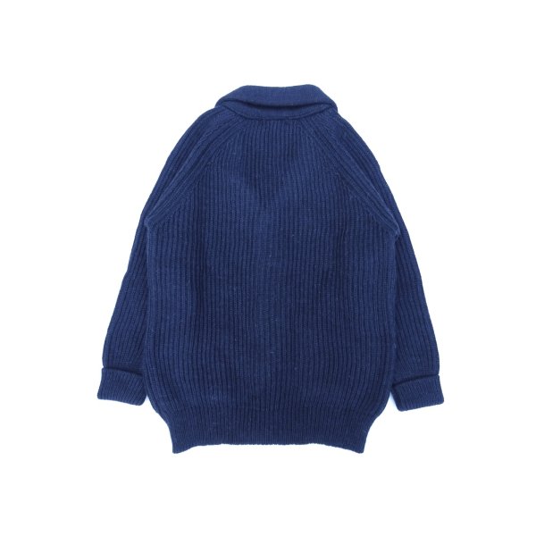 画像2: Mars Knitwear (マーズニットウェア) WILLIAM SHAWL COLLAR ネイビー