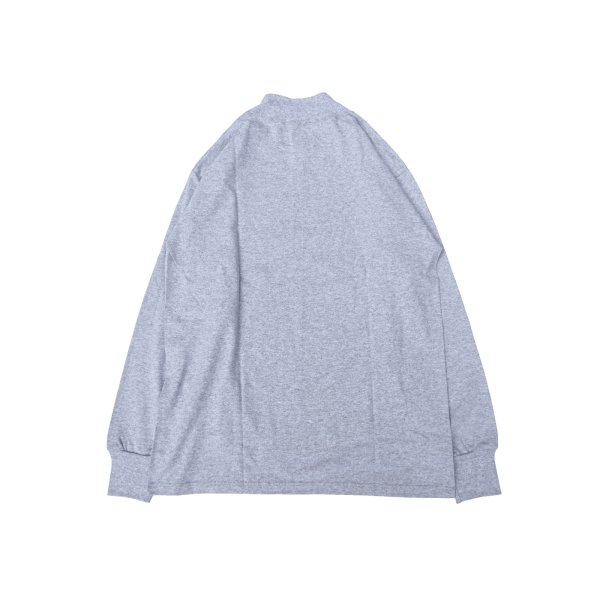 画像2: LIFEWEAR (ライフウェア) LONG SLEEVE MOCK NECK TEE アスレチックグレー