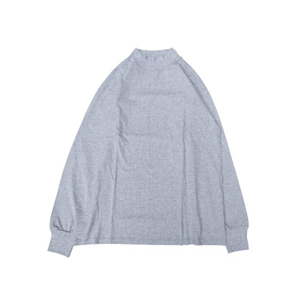 画像1: LIFEWEAR (ライフウェア) LONG SLEEVE MOCK NECK TEE アスレチックグレー