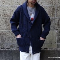 Mars Knitwear (マーズニットウェア) WILLIAM SHAWL COLLAR ネイビー