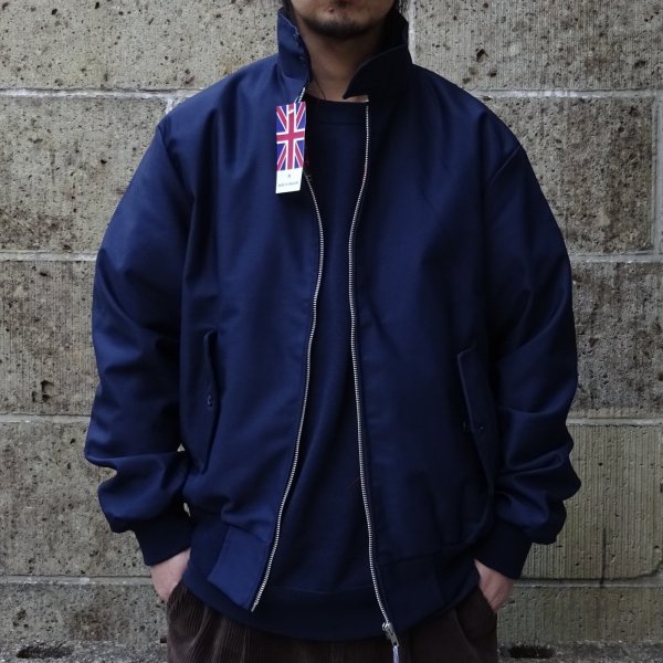 画像1: Deadstock 00's HARRINGTON JK UK製 ネイビー