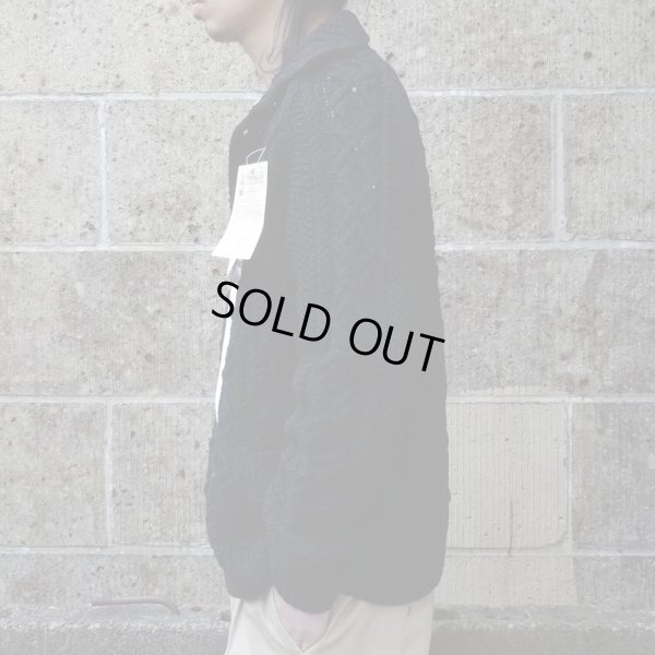 画像6: INVERALLAN (インバーアラン) 3A Lumber Cardigan Denim Cotton ブラックデニム