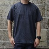CalCru (カルクルー) 5.5oz Adult 1/16 microstripe T-shirt ブラック