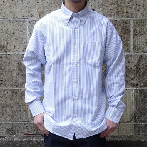 他の写真1: GAMBERT SHIRT (ギャンバートシャツ) B/D SHIRT OX STRIPE ネイビーストライプ