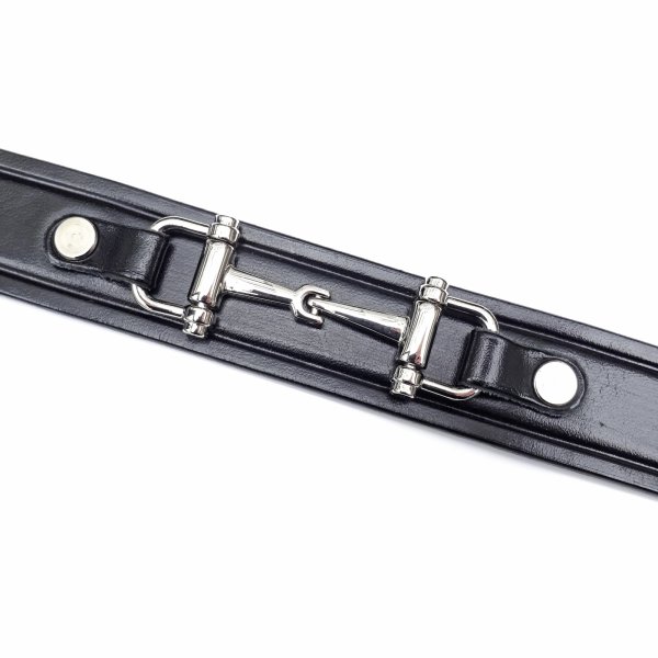 画像5: TORY LEATHER (トリーレザー) 1inch Silver Buckle Set Belt ブラック / ニッケル